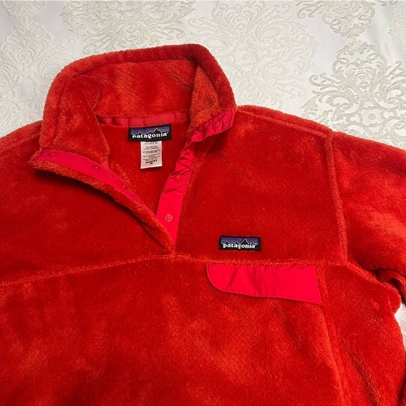 Patagonia Re-Tool Snap-T Fleece Pullover Burnt Orange Size Medium - Picture 3 of 6